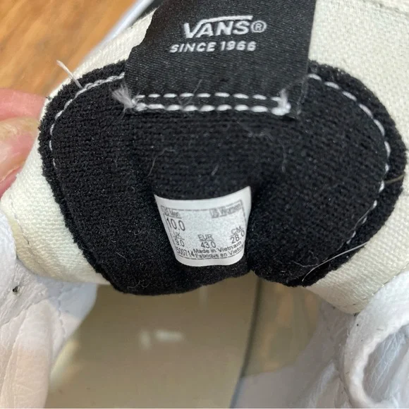 VANS Sk8-Hi Checkerboard Suede Shoes Skate Black Sneakers Men's Size 10 - Picture 8 of 8